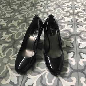 Cole Haan Black patent Margot Wedges